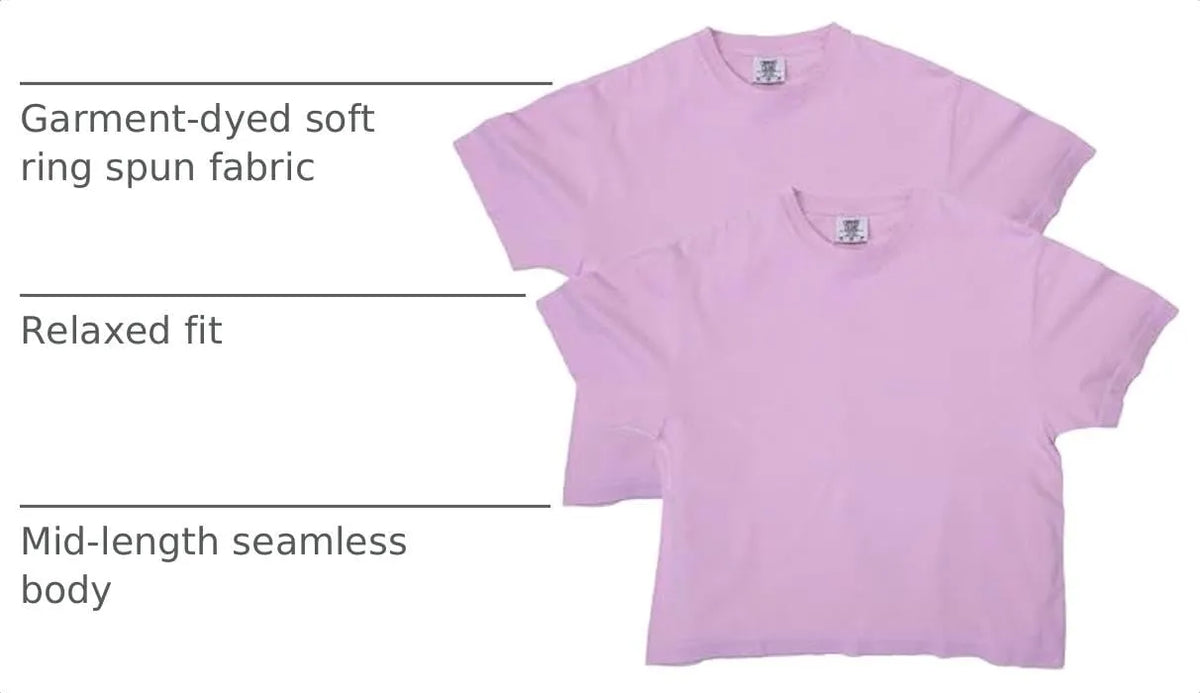 Comfort Colors Women's Heavyweight Boxy T-Shirt, Style G3023cl, 2-Pack