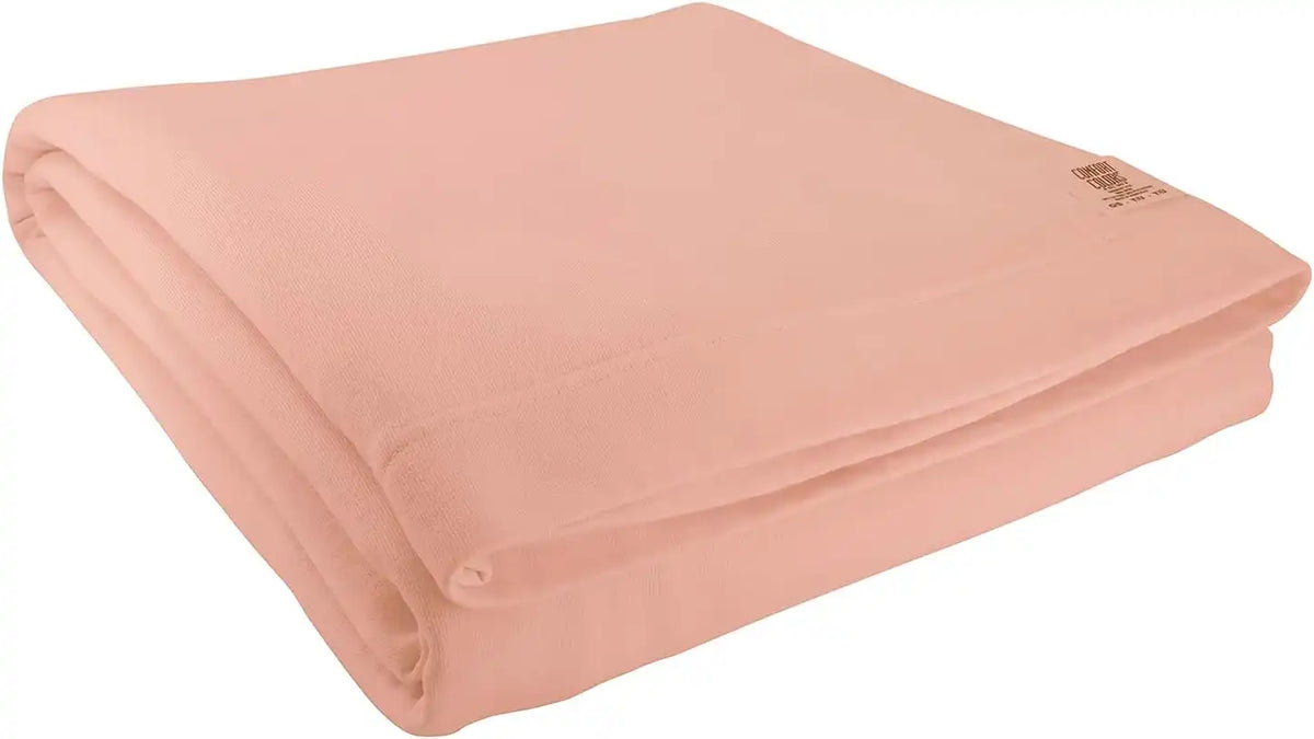 Comfort Colors Fleece Dorm Blanket, Style G15BT, Peachy (1-Pack), 50" x 60"