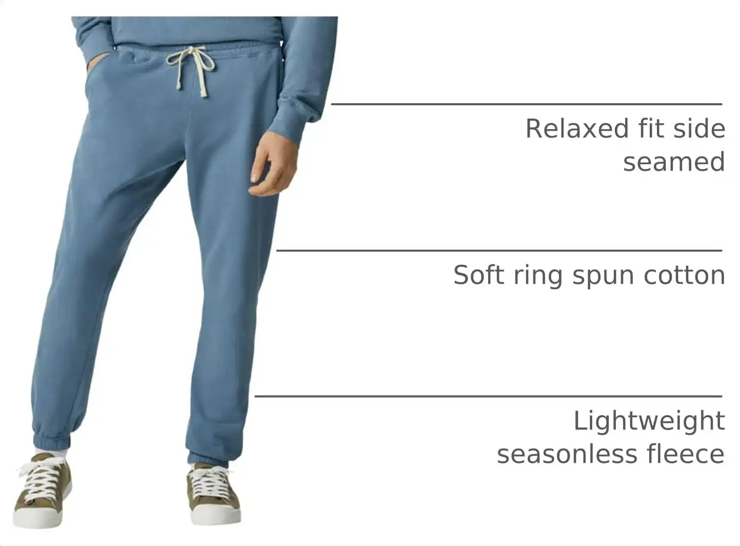 Comfort Colors Unisex-Adult Lightweight Cotton Sweatpants with Pockets, Style G1469