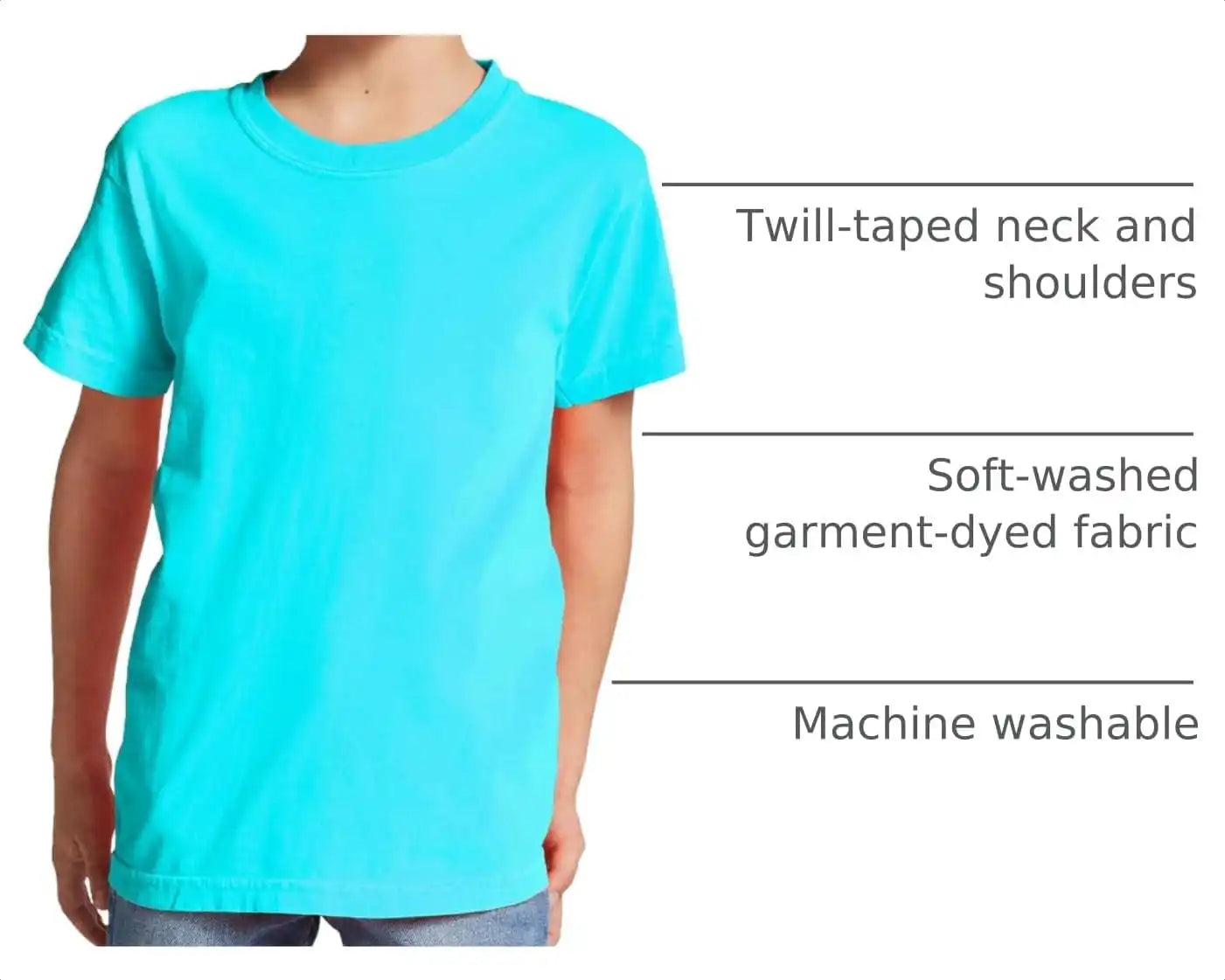 Comfort Colors Unisex-Child Ring Spun T-Shirt, 3-Pack, Style G9018