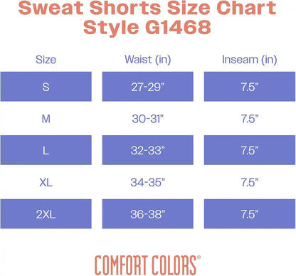 Comfort Colors Adult Lightweight Cotton Sweat Shorts with Pockets, Style G1468