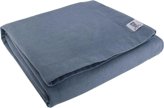 Comfort Colors Fleece Dorm Blanket, Style G15BT, Blue Jean (1-Pack), 50" x 60"