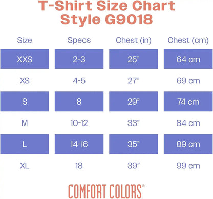 Comfort Colors Unisex-Child Ring Spun T-Shirt, 3-Pack, Style G9018