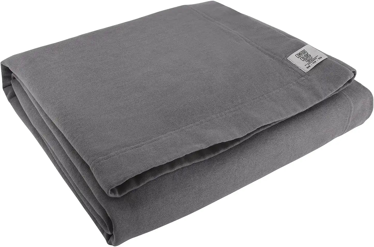 Comfort Colors Fleece Dorm Blanket, Style G15BT, Pepper (1-Pack), 50" x 60"