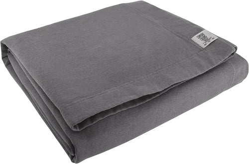 Comfort Colors Fleece Dorm Blanket, Style G15BT, Pepper (1-Pack), 50" x 60"