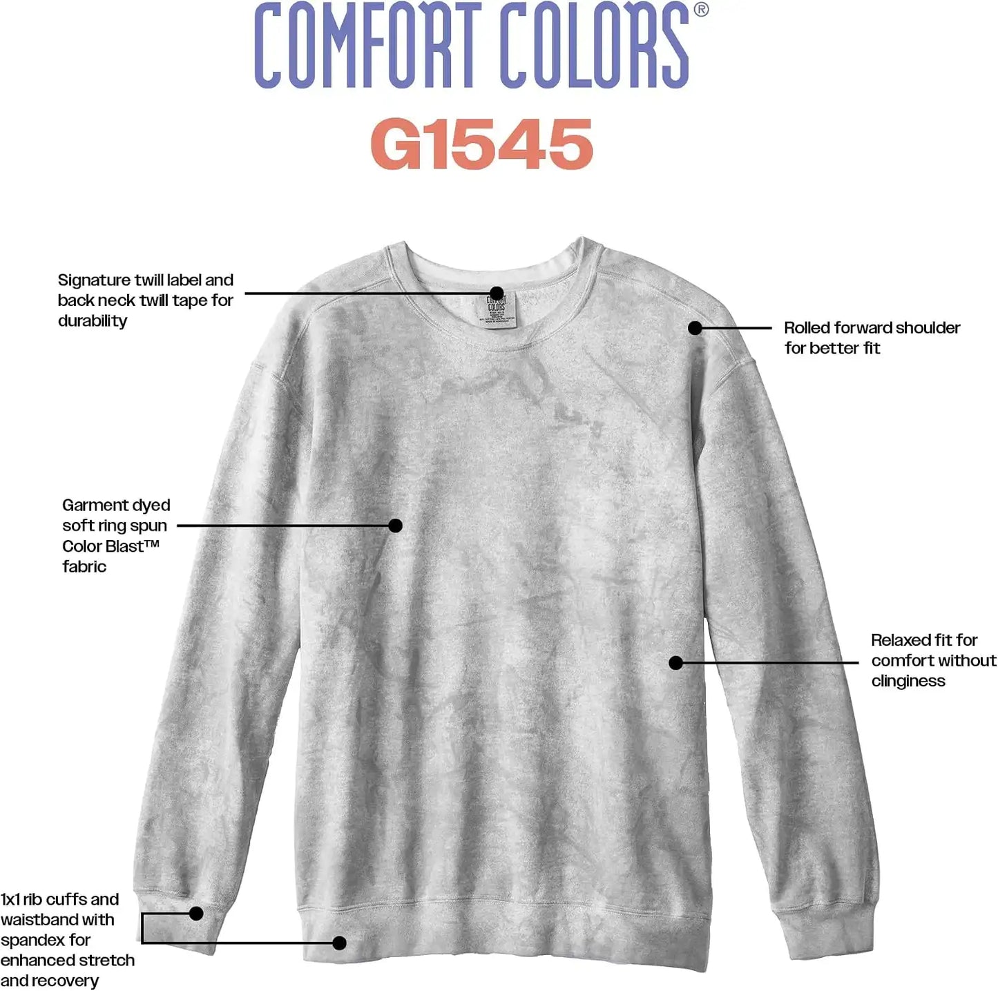 Comfort Colors Adult Crewneck Sweatshirt, Style 1566/1545